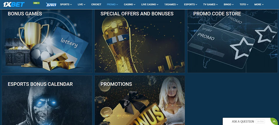 1xBet bonuses and promotions