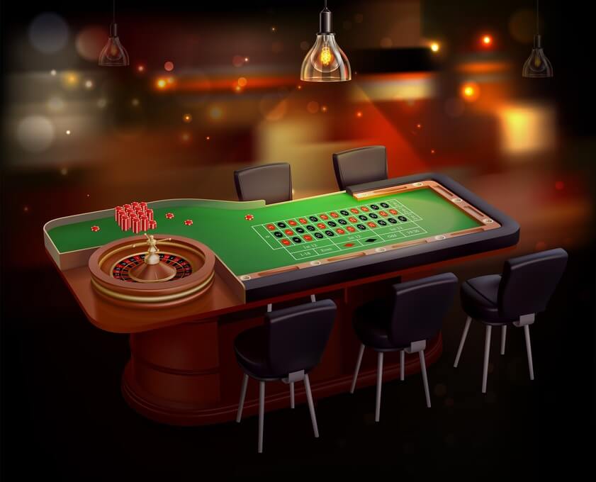 Roulette table