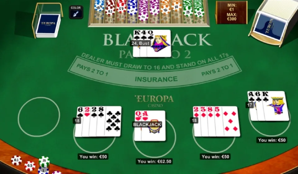 blackjack casino offers